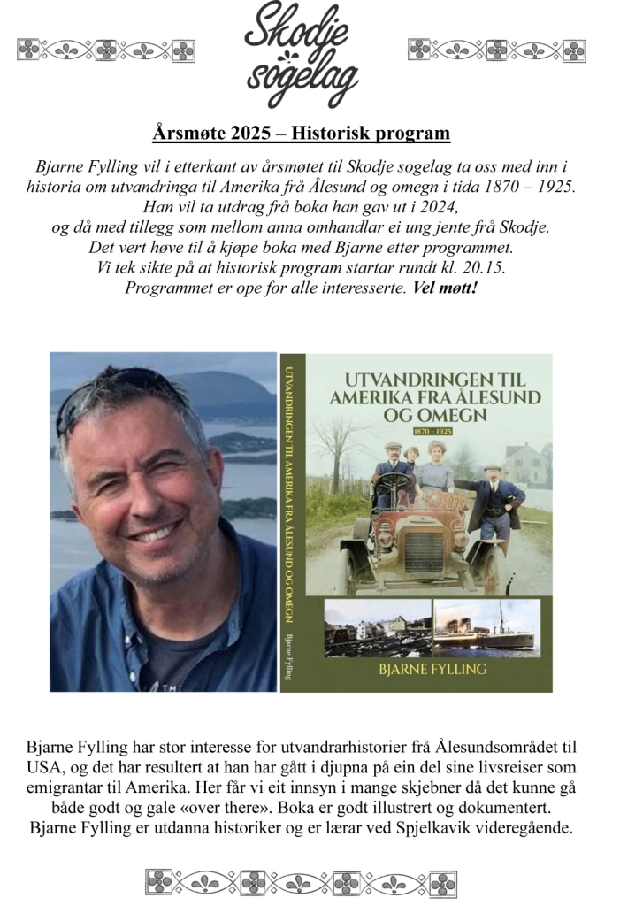 Skodje sogelag historisk program 2025